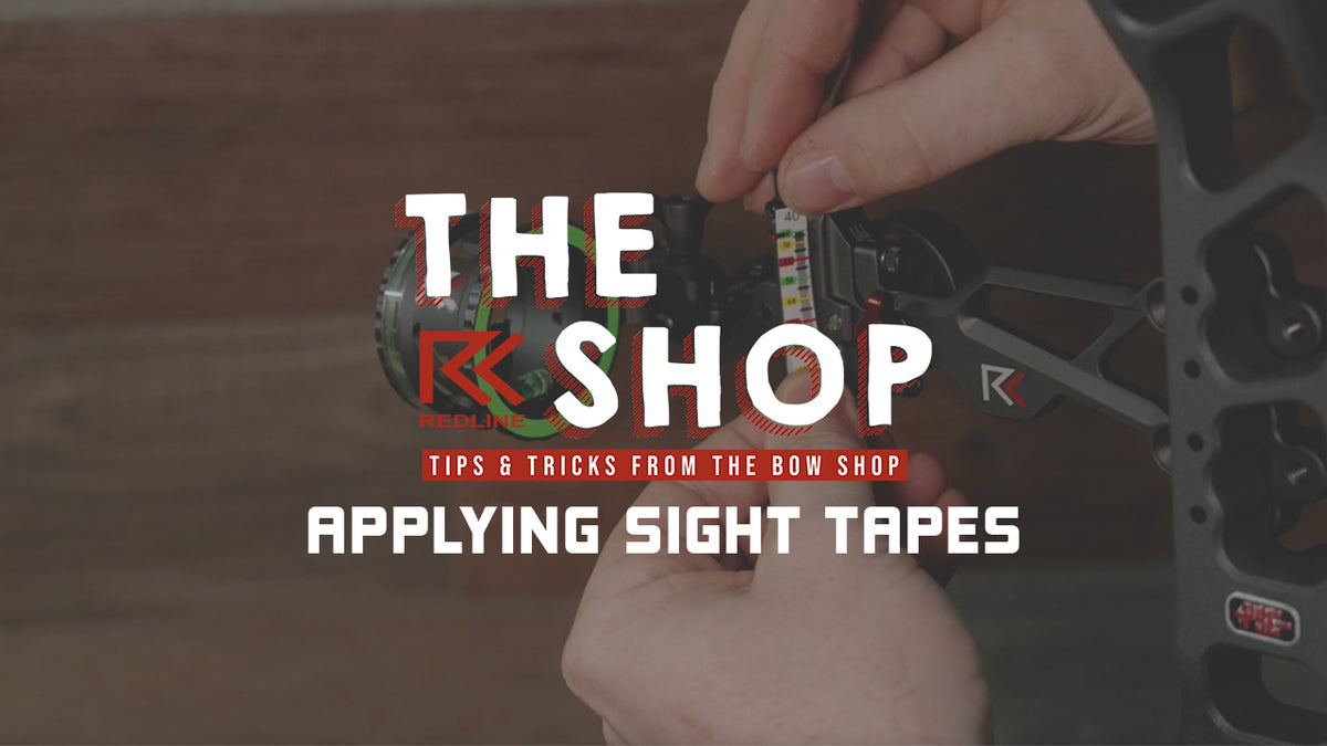 Slider Bow Sight Tape Setup Redline Bowhunting's "The Shop"