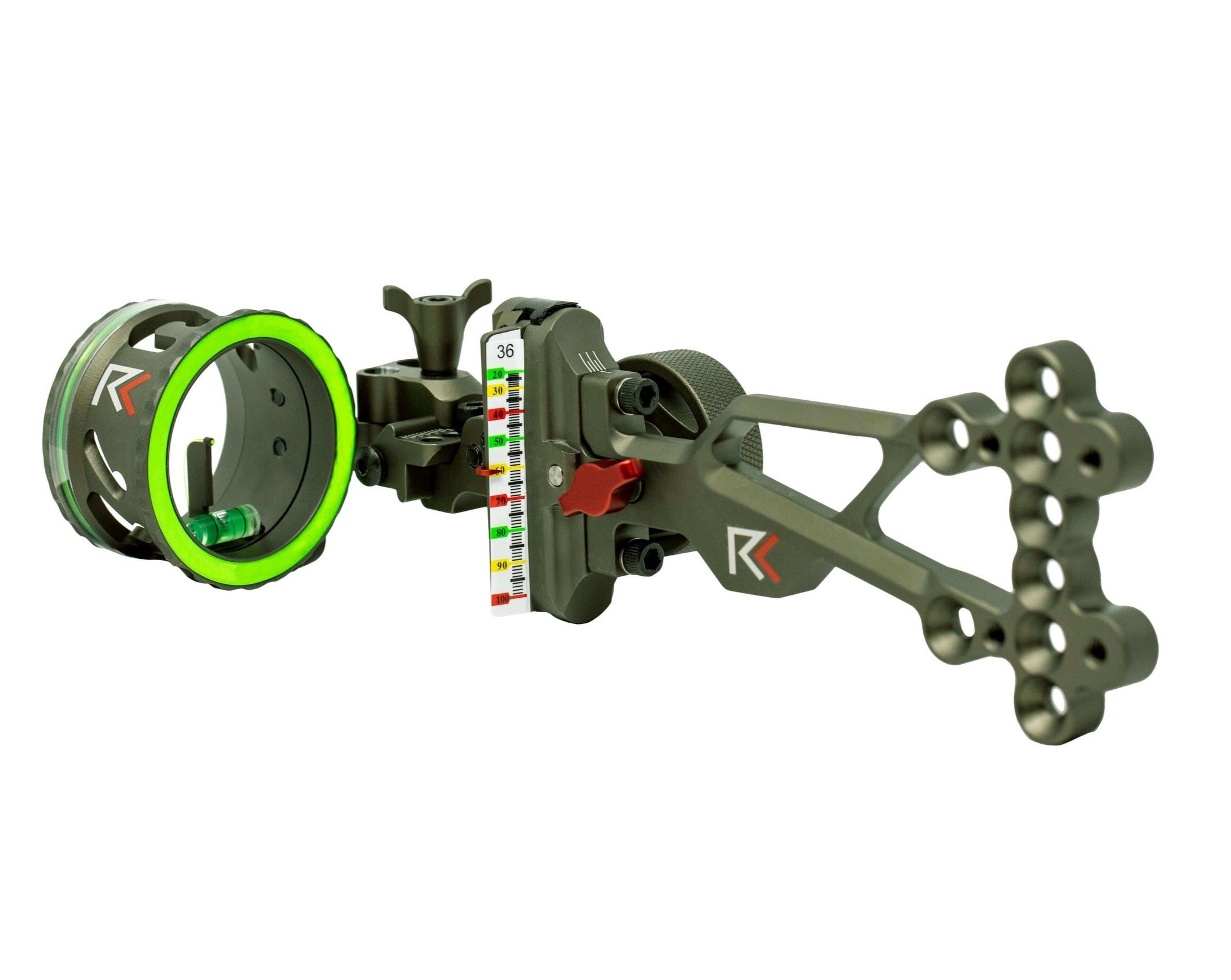 5 PINs Optic Bow Sight With LED Sight Alu Body Compound Bow Archery Hu